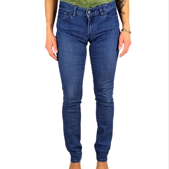 Prana Skinny Jeans Size 30x32 Medium Wash Mid Rise - Picture 1 of 4